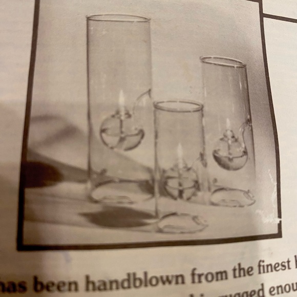 Wolfard Glass Oil Lamp 12” Clear Glass Oil Lamp - Picture 5 of 12